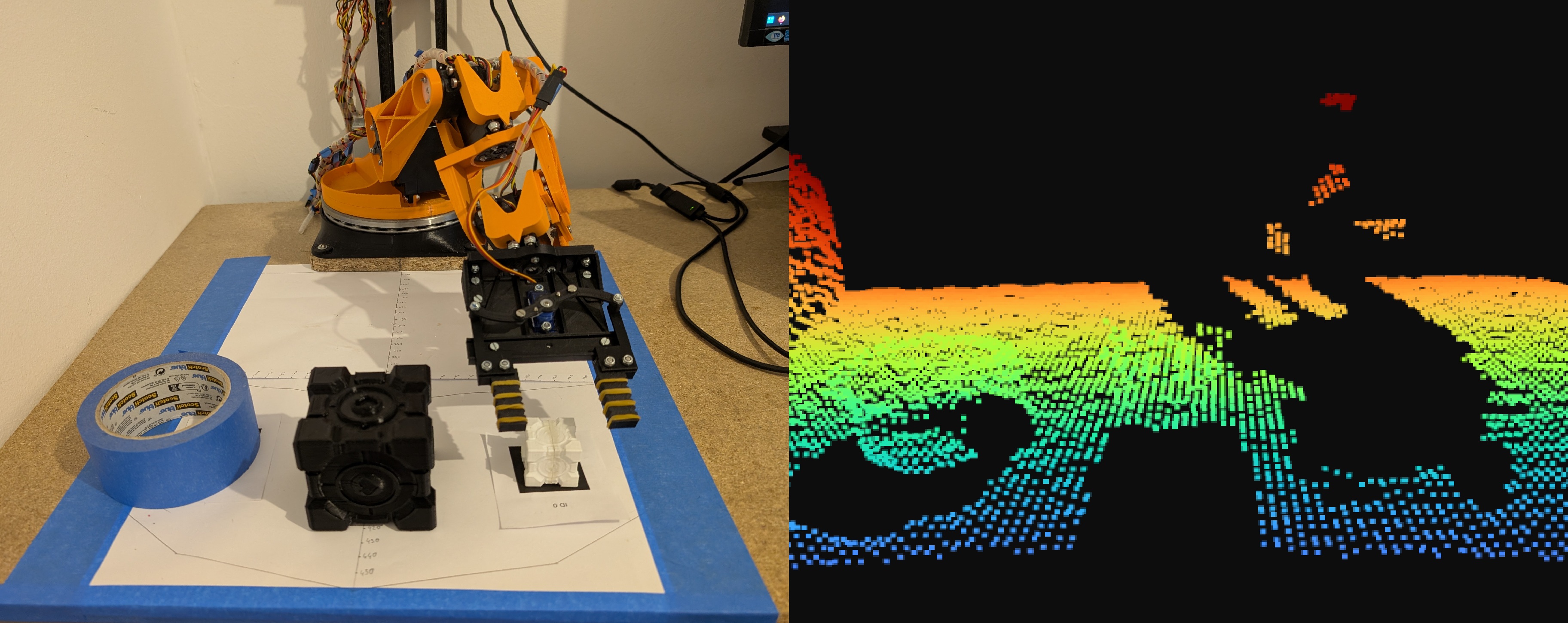problème de auto detection du bras comme un obstacle